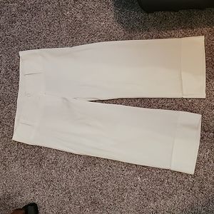 White dress capris